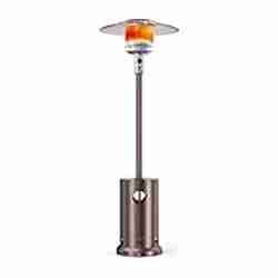 SMUG 48,000 BTU Propane Heater Outdoor Patio Heaters with Wheels, Patio Heater Deck Porch for Outdoor Use Camping Backyard Commercial,Double-Layer Stainless Steel Burner, 87" H